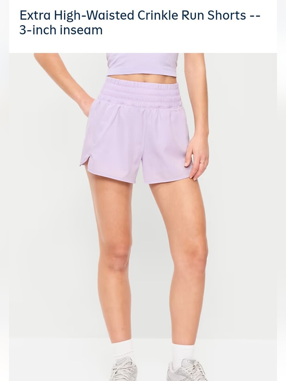 Old Navy Size 3XL High-Waisted Lilac Run Shorts - Women